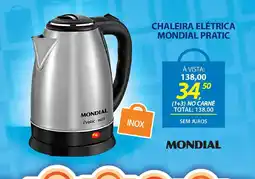 Lojas Cem Chaleira elétrica mondial pratic oferta