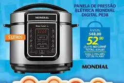 Lojas Cem Panela de pressão elétrica mondial digital pe38 oferta
