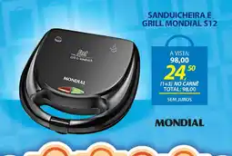 Lojas Cem Sanduicheira e grill mondial s12 oferta