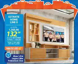 Lojas Cem Estante home line II oferta