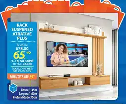 Lojas Cem Rack suspenso atrative plus oferta