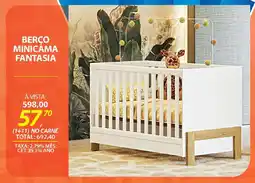 Lojas Cem Berço minicama fantasia oferta