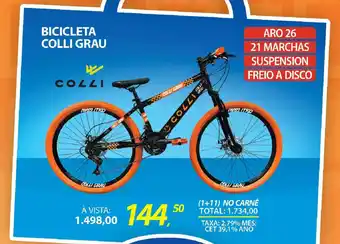 Lojas Cem Bicicleta colli grau oferta