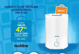 Lojas Cem Umidificador techline ultrassônico hm-2103 oferta