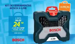 Lojas Cem Kit de ferramentas bosch x-line oferta
