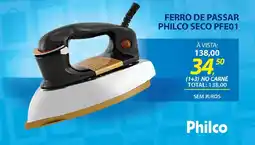 Lojas Cem Ferro de passar philco seco pfe01 oferta