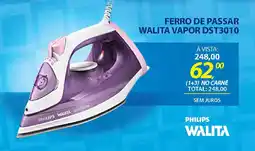 Lojas Cem Ferro de passar walita vapor dst3010 oferta