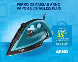 Lojas Cem Ferro de passar arno vapor ultragliss plus oferta