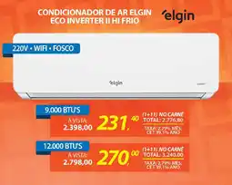 Lojas Cem Condicionador de ar elgin eco inverter ii hi frio 12.000 BTU'S oferta