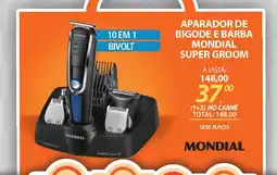Lojas Cem Aparador de bigode e barba mondial super groom oferta