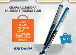Lojas Cem Chapa alisadora britânia titanium blue oferta