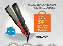Lojas Cem Chapa alisadora taiff titanium 450 colors oferta