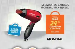 Lojas Cem Secador de cabelos mondial max travel oferta
