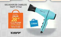 Lojas Cem Secador de cabelos taiff style oferta