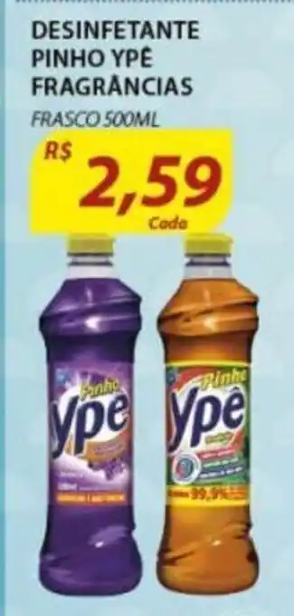 Assaí Atacadista Desinfetante Pinho Ype Fragrancias 500ml oferta