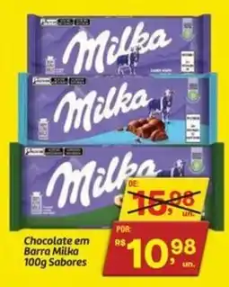Fort Atacadista Chocolate em Barra Milka Sabores oferta