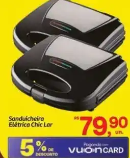 Fort Atacadista Sanduicheira Elétrica Chic Lar oferta