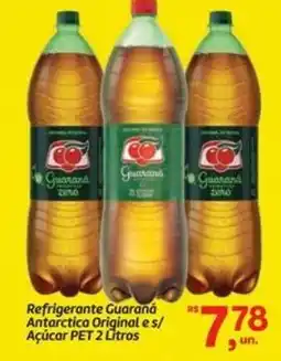 Fort Atacadista Refrigerante Guaraná Antarctica Original e s/ Açúcar PET oferta