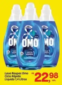 Fort Atacadista Lava Roupas Omo Ciclo Rápido Líquido oferta