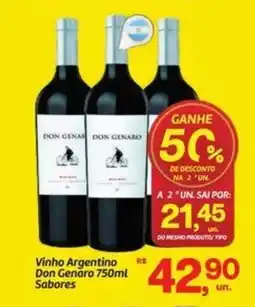 Fort Atacadista Vinho Argentino Don Genaro Sabores oferta