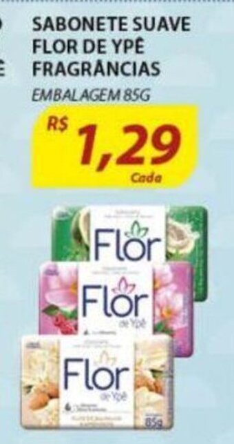 Assaí Atacadista Sabonete Suave Flor De Ype Fragrancias 85g oferta