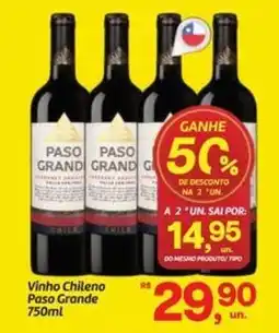 Fort Atacadista Vinho Chileno Paso Grande oferta