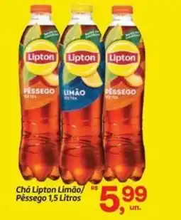 Fort Atacadista Chá Lipton Limão Pêssego oferta