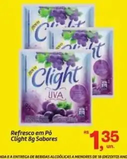 Fort Atacadista Refresco em Pó Clight Sabores oferta