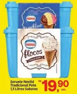 Fort Atacadista Sorvete Nestlé Tradicional Pote Sabores oferta