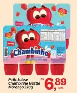 Fort Atacadista Petit Suisse Chambinho Nestlé Morango oferta