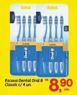 Fort Atacadista Escoua Dental Oral B Classic c/ 4 un. oferta