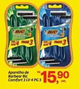 Fort Atacadista Aparelho de Barbear Bic Comfort 3 oferta