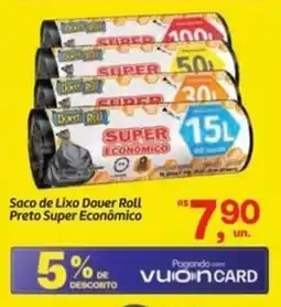 Fort Atacadista Saco de Lixo Dover Roll Preto Super Econômico oferta