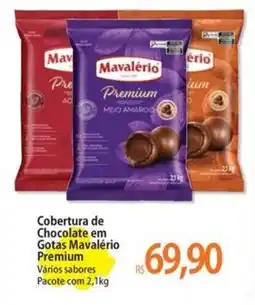 Atacadão Cobertura de Chocolate em Gotas Mavalério Premium oferta