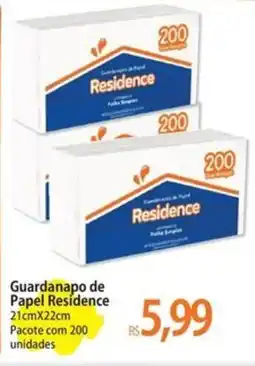 Atacadão Guardanapo de Papel Residence oferta