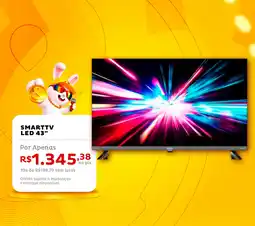 Casa e Vídeo SMARTTV LED 43" oferta