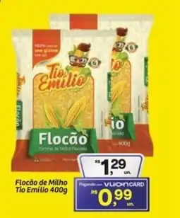 Fort Atacadista Flocão de Milho Tio Emílio oferta