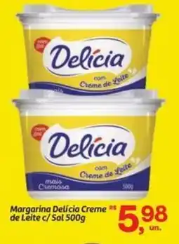 Fort Atacadista Margarina Delícia Creme de Leite c/ Sal oferta
