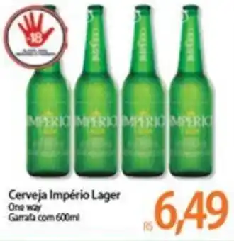 Atacadão Cerveja Imperio lager 600ml oferta