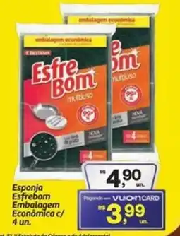 Fort Atacadista Esponja Esfrebom Embalagem Econômica c/ 4 un. oferta