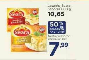Apoio Mineiro Lasanha Seara Sabores oferta