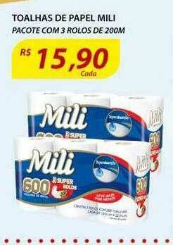 Assaí Atacadista Toalhas De Papel Mili oferta