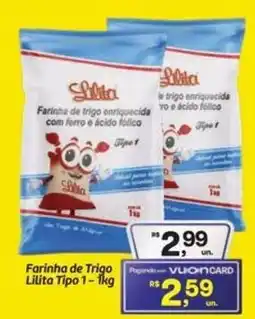 Fort Atacadista Farinha de Trigo Lilita Tipo 1 oferta
