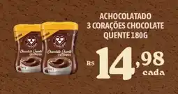 Bahamas Supermercados Achocolatado 3 corações chocolate quente oferta
