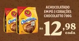 Bahamas Supermercados Achocolatado em pó 3 corações chocolatto oferta
