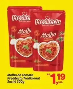 Fort Atacadista Molho de Tomate Predilecta Tradicional Sachê oferta