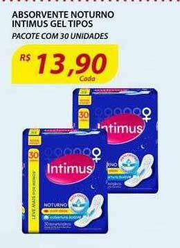 Assaí Atacadista Absorvente Noturno Intimus Gel Tipos oferta