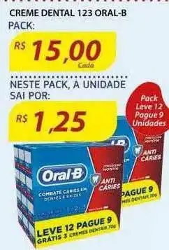 Assaí Atacadista Creme Dental 123 Oral-b oferta