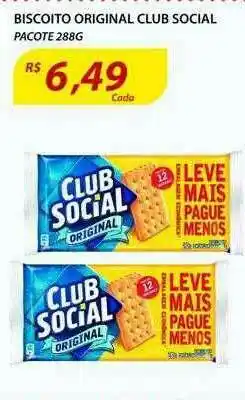 Assaí Atacadista Biscoito Original Club Social oferta