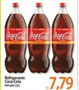 Atacadão Refrigerante Coca-cola Pet Com 2.5l oferta